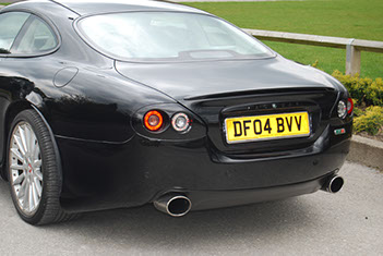 Jaguar XK8 rear bumper diffuser exhaust